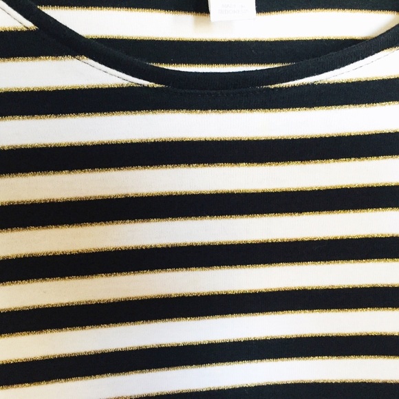 CHARTER CLUB Petite Stripe Top/Tee With Long Sleeves Black Size Small - Picture 10 of 12